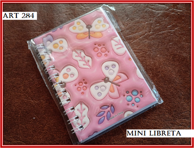 ART 284 MINI LIBRETA MARIPOSAS