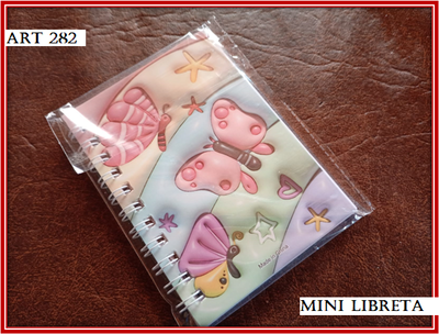 ART 282 MINI LIBRETA MARIPOSAS