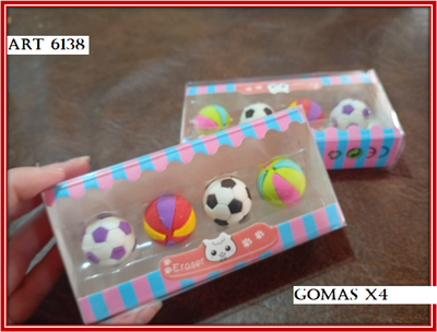 ART 6138 GOMAS X4 PELOTAS