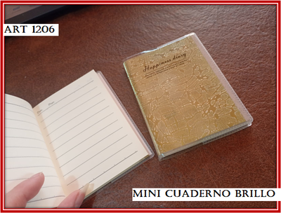 ART 1206 MINI CUADERNO BRILLOS