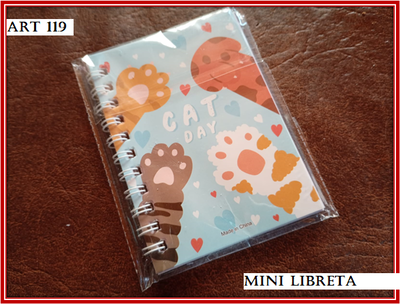 ART 119 MINI LIBRETA HUELLAS