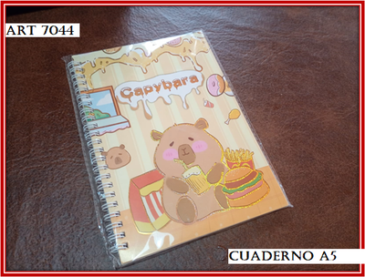 ART 7044 CUADERNO A5 CAPYBARA