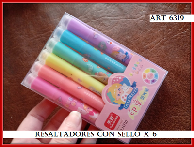 ART 6319 RESALTADORES CON SELLO X6