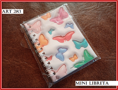 ART 283 MINI LIBRETA MARIPOSAS