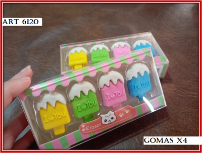 ART 6120 GOMAS X4 HELADOS