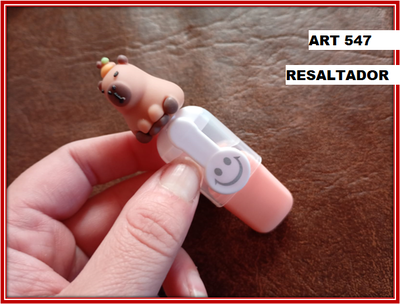 ART 547 RESALTADOR CAPIBARA PASTEL