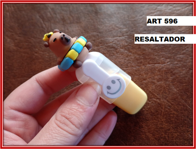ART 596 RESALTADOR CAPIBARA PASTEL