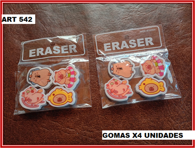 ART 542 GOMA CAPIBARA X4