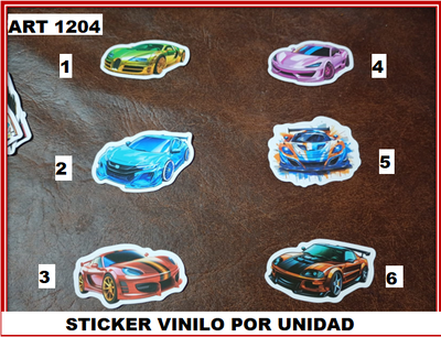 ART 1204 STICKER VINILO X UNIDAD
