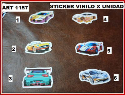 ART 1157 STICKER VINILO X UNIDAD