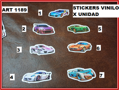 ART 1189 STICKERS VINILO X UNIDAD