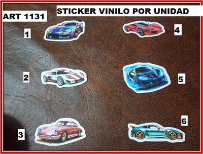ART 1131 STICKER VINILO X UNIDAD