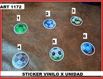 ART 1172 STICKER VINILO X UNIDAD