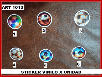 ART 1013 STICKER VINILO X UNIDAD