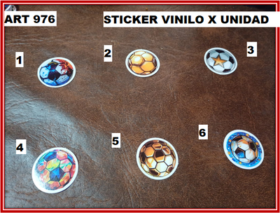 ART 976 STICKER VINILO X UNIDAD