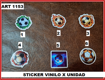 ART 1153 STICKER VINILO X UNIDAD