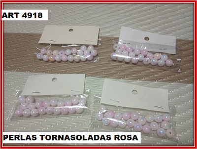ART 4918 PERLAS TORNASOLADAS ROSA