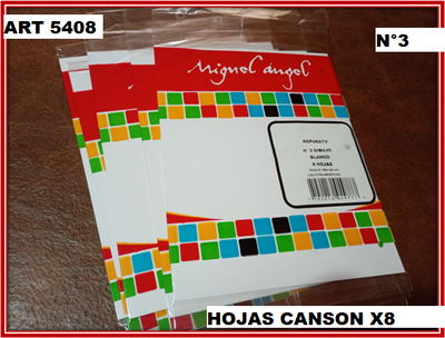 ART 5408 HOJAS CANSON X8 N°3