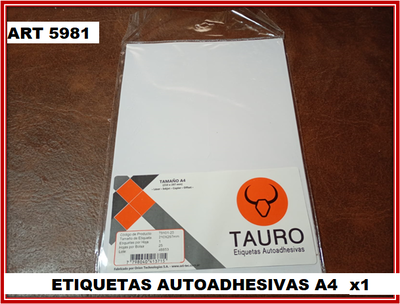 ART 5981 ETIQUETAS AUTOADHESIVAS A4 X1