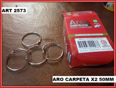 ART 2573 PAR ARO CARPETA 50MM