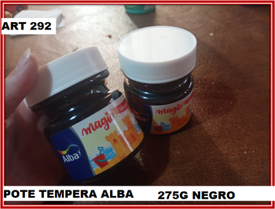 ART 292 POTE TEMPERA ALBA NEGRO