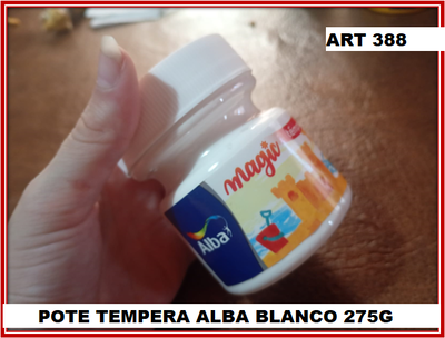 ART 388 POTE TEMPERA ALBA BLANCO