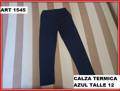 ART 1545 CALZA TERMICA AZUL TALLE 12