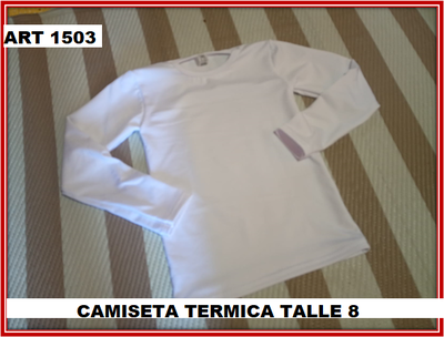 ART 1503 CAMISETA TERMICA NIÑ@ TALLE 8