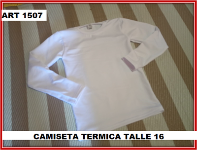 ART 1507 CAMISETA TERMICA NIÑ@ TALLE 16