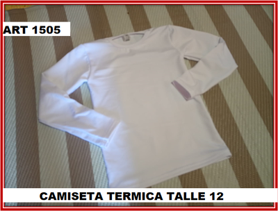 ART 1505 CAMISETA NIÑ@ TALLE 12