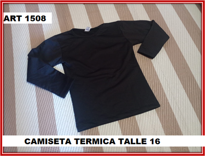 ART 1508 CAMISETA TERMICA NIÑ@ TALLE 16