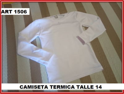 ART 1506 CAMISETA TERMICA NIÑ@ TALLE 14