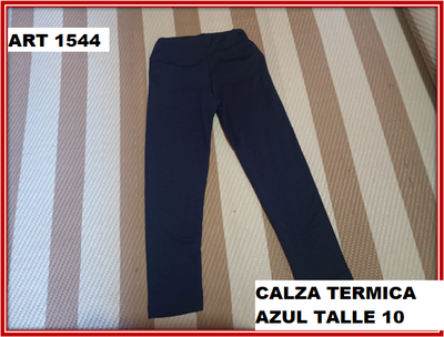 ART 1544 CALZA TERMICA AZUL TALLE 10