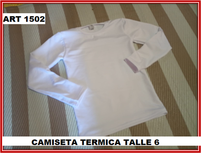 ART 1501 CAMISETA TERMICA NIÑ@ TALLE 4
