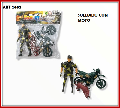 ART 2662 SOLDADO CON MOTO