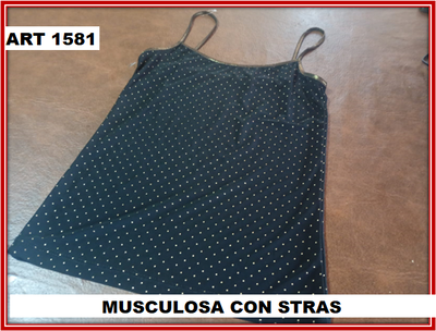 ART 1581 MUSCULOSA CON STRAS