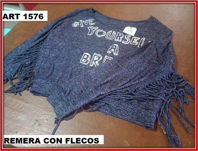 ART 1576 REMERA CON FLECOS