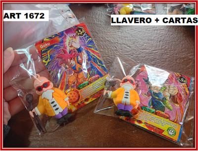 ART 1672 LLAVERO CON CARTAS DRAGON BALLZ