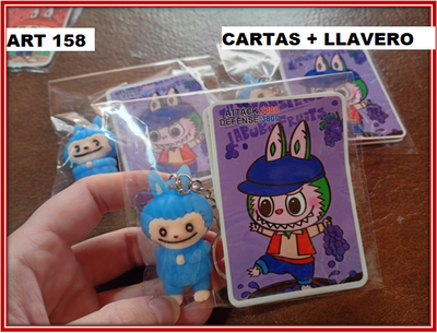 ART 158 LLAVERO CON CARTAS LABUBU