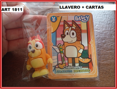 ART 1811 LLAVERO CON CARTAS BLUEY