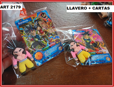 ART 2179 LLAVERO + CARTAS DRAGON BALLZ