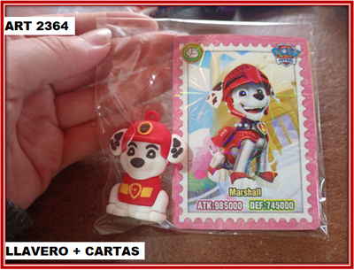 ART 2364 LLAVERO + CARTAS PAW PATROL