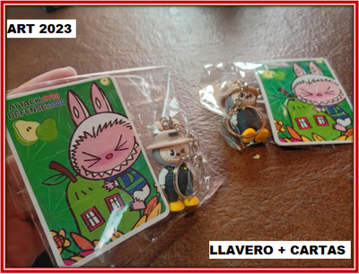 ART 2023 LLAVERO + CARTAS LABUBU