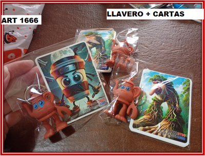 ART 1666 LLAVERO + CARTAS BRAIN ROT