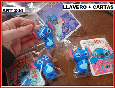 ART 204 LLAVERO CON CARTAS STICH