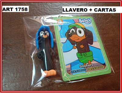 ART 1758 LLAVERO CON CARTAS BLUEY