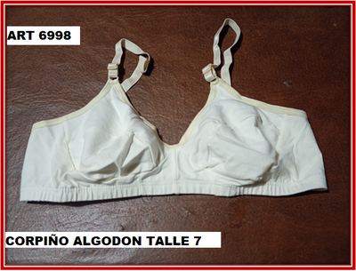 ART 6998 CORPIÑO ALGODON TALLE 7