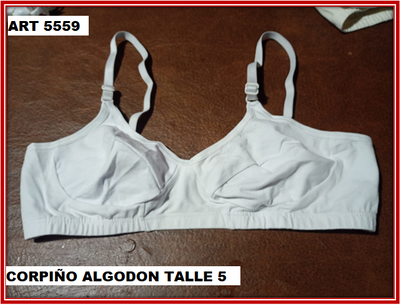 ART 5559 CORPIÑO ALGODON TALLE 5