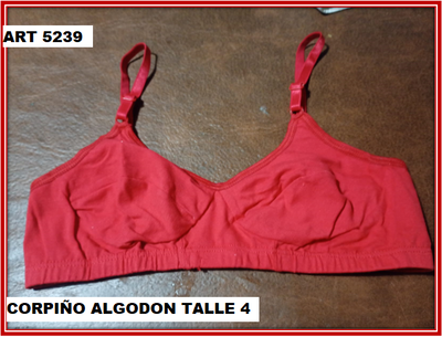 RT 5239 CORPIÑO ALGODON TALLE 4