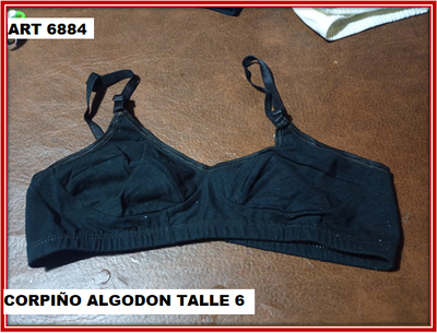 ART 6884 CORPIÑO ALGODON TALLE 6